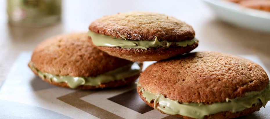 Sandwich di biscotti al pistacchio 6 Ricetta Sandwich di biscotti al pistacchio